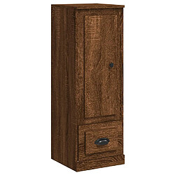 vidaXL Buffet haut chêne marron 36x35,5x103,5 cm bois d'ingénierie