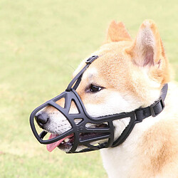 Universal Masque réglable pour chien de compagnie, morsure d'écorce, bouche de filet, modification de la muselière, anti-morsure, outil d'entraînement pour chien de compagnie (L) pas cher