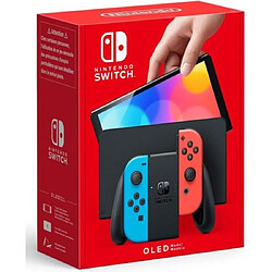 Console Nintendo Switch (Modèle OLED) avec Manettes Joy-Con Bleu Néon/Rouge Néon