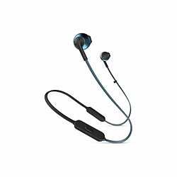 Casque D'Origine Jbl T205Bt Compatible Bluetooth Casque Semi-Intra-Auriculaire Sans Fil Écouteurs Bleu 