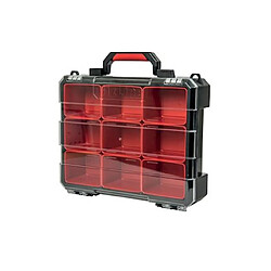 organiseur - profondeur 60 mm - empilable - avec 9 godets amovibles - bizline 790531