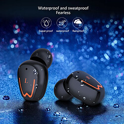 Universal Casque Bluetooth sans fil binaural TWS Noise Reduction 5.0 Casque rotatif