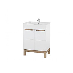 Ac-Deco Ensemble sous-vasque + vasque - Blanc - 60 cm - Bali 