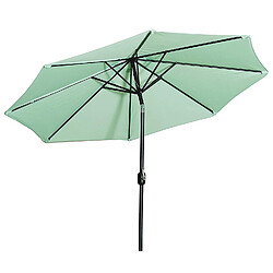 Gartenfreude 4900?1000?113 Parasol, diamètre 270 cm, UV 50 +, 270 x 270 x 245 cm, Vert