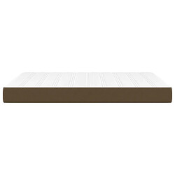 Avis vidaXL Matelas de lit à ressorts ensachés Marron foncé 140x200x20 cm