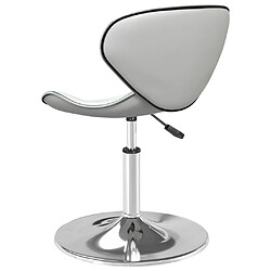 Avis vidaXL Chaise de salle à manger Blanc Similicuir