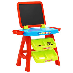 vidaXL Ensemble 3 en 1 de chevalet et bureau d'apprentissage enfant