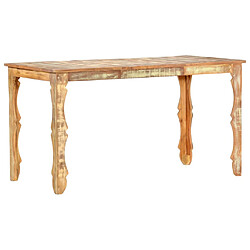 vidaXL Table de salle à manger 140x70x76cm Bois de récupération massif 