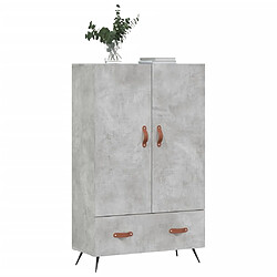 Acheter Maison Chic Buffet,Meuble de Rangement,commode pour salon,Cuisine gris béton 69,5x31x115 cm bois d'ingénierie -MN66138