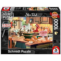 Schmidt Spiele- Puzzle Secret, à la Table de la Cuisine, 1000 pièces, 59919, Coloré 