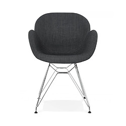 Kokoon Design Fauteuil design ALIX DARK GREY 59x57,5x85 cm