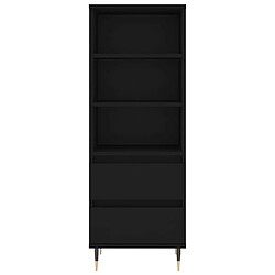 Acheter vidaXL Buffet haut Noir 40x36x110 cm Bois d'ingénierie