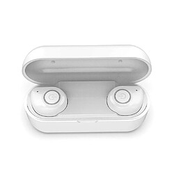 Universal UP6 TWS Bluetooth 5.0 casque stéréo sans fil casque étanche avec double micro pour Xiaomi Huawei blanc 