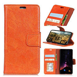 Etui en PU rupture de nappa Orange pour votre Samsung Galaxy A7 (2018) 