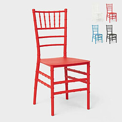 Ahd Amazing Home Design Chaises classiques et traditionnelles pour les cérémonies de restauration et les mariages Chiavarina X, Couleur: Rouge