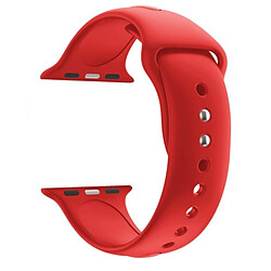 Shot Bracelet Silicone 38/40mm pour IWATCH Serie 1 APPLE Confortable Sportif (ROUGE)