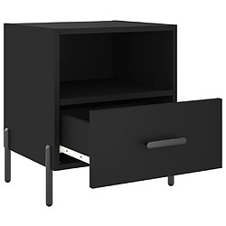 Acheter vidaXL Tables de chevet 2 pcs noir 40x35x47,5 cm bois d’ingénierie