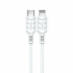 iKaku KSC-710 Lightning Smart câble de données de charge rapide 1,2 m Blanc 