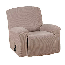 Housse De Canapé Inclinable élastique 1pc Housse De Fauteuil Souple Antidérapante Beige Housse inclinable pour canapé élastique extensible