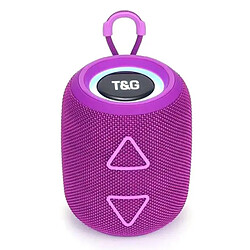 Yonis Enceinte Bluetooth Lumineuse TWS Basses Profondes Autonomie 2H Enceinte Bluetooth Portable TWS LED Lumineuse Stéréo Subwoofer Avec Micro Intégré Violet YONIS