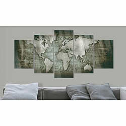 Paris Prix Tableau sur Verre Acrylique Acrylic Prints – Bronze Map III 100 x 200 cm