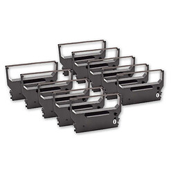 10 x bande d'encrage en nylon vhbw pour imprimante matricielle Star Micronics SP 317, SP 320, SP 320 Series, SP 321, SP 322, SP 323, SP 340 Series 