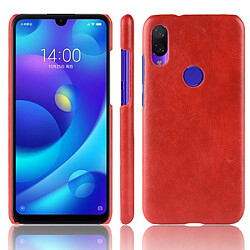 Etui en PU rude rouge pour votre Xiaomi Redmi Note 7 