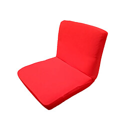 Spandex Stretch Low Retour Housse de chaise Barre de dossier rouge