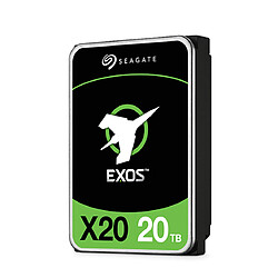 Seagate Technology Exos X20 20To 3.5p Exos X20 20To HDD SAS 12Gb/s 7200RPM 256Mo cache 3.5p 24x7 512e/4KN