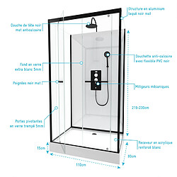 Acheter Aurlane Cabine de douche rectangle