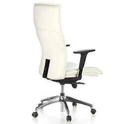 Siège de bureau / Fauteuil de direction MURANO 20, cuir ivoire hjh OFFICE pas cher