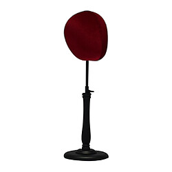 Chapeau de table ajustable support de présentoir de chapeau de perruque de mannequin vin rouge