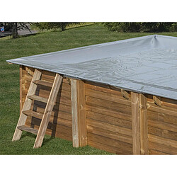 Bâche d'hivernage pour piscine bois carrée Carra 3,05 x 3,05 m - Gré