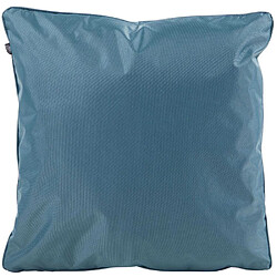 Jardindeco Coussin extérieur carré 45 cm Sun bleu canard.