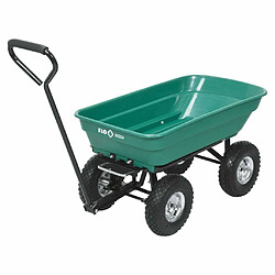 FLO Chariot à benne basculante de jardin 55 L 150 kg