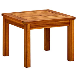 vidaXL Table basse de jardin 45x45x36 cm Bois solide d'acacia 