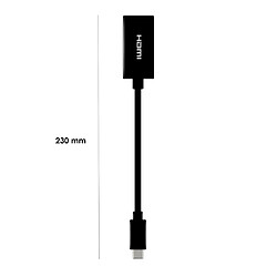 Acheter MOOOV Adaptateur USB-C mâle vers HDMI fem. 0,23 m - noir