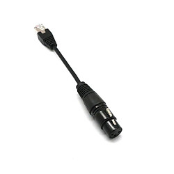 XLR 3 Pin Femêlle À RJ45 Mâle Convertisseur Câble