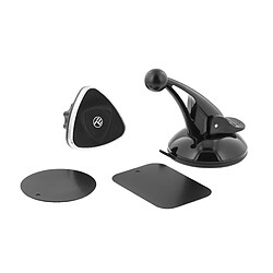 Tellur Support de téléphone de voiture magnétique, support pour fenêtre et tableau de bord, noir 