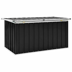 Helloshop26 Coffre boîte meuble de jardin rangement anthracite 129 x 67 x 65 cm 02_0013060 pas cher