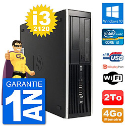 PC HP Compaq 6200 Pro SFF Intel i3-2120 RAM 4Go Disque Dur 2To Windows 10 Wifi · Occasion 