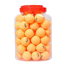 Wewoo REGAIL 60 PCS Barrel Celluloid Ballon d'entraînement de tennis de table jaune