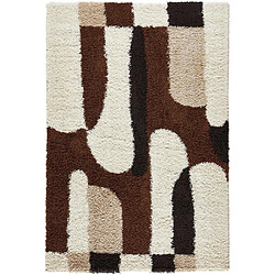 Jardindeco Tapis intérieur en polypropylène Vivara 1063 marron 80 x 140 cm. Tapis intérieur en polypropylène Vivara 1063 marron 80 x 140 cm