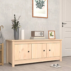 vidaXL Armoire à chaussures 110x38x45,5 cm Bois de pin massif 