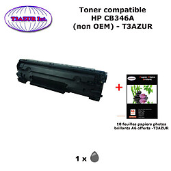 Toner générique HP CB436A , HP 36A pour imprimante HP M 1120, 1120 mfp, 1120N+ 10f papiers photos A6 -T3AZUR 