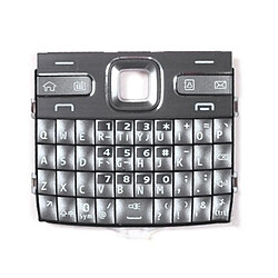 Wewoo Clavier argent pour Nokia E72 pièce détachée Téléphone Mobile Claviers Remplacement du logement avec des boutons de menu / touches de presse