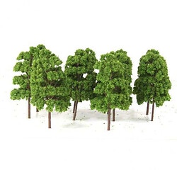 Arbre de présentation 3X 10x 1/75 Arbres Maquettes En Plastique Vert Clair pour Plan de Piste Diorama 12.5cm