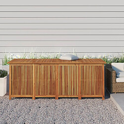 vidaXL Boîte de rangement de jardin 200x80x75 cm bois massif d'acacia 