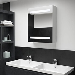 vidaXL Armoire de salle de bain à miroir LED 50x13,5x60 cm 