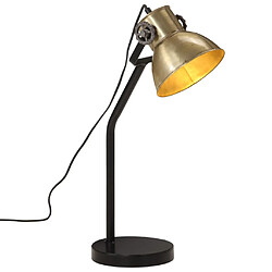 vidaXL Lampe de bureau 25 W laiton antique 17x17x60 cm E27